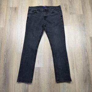 Cavalli Class Jeans Mens 36 Black Gray Slim Straight Denim Stretch Pants